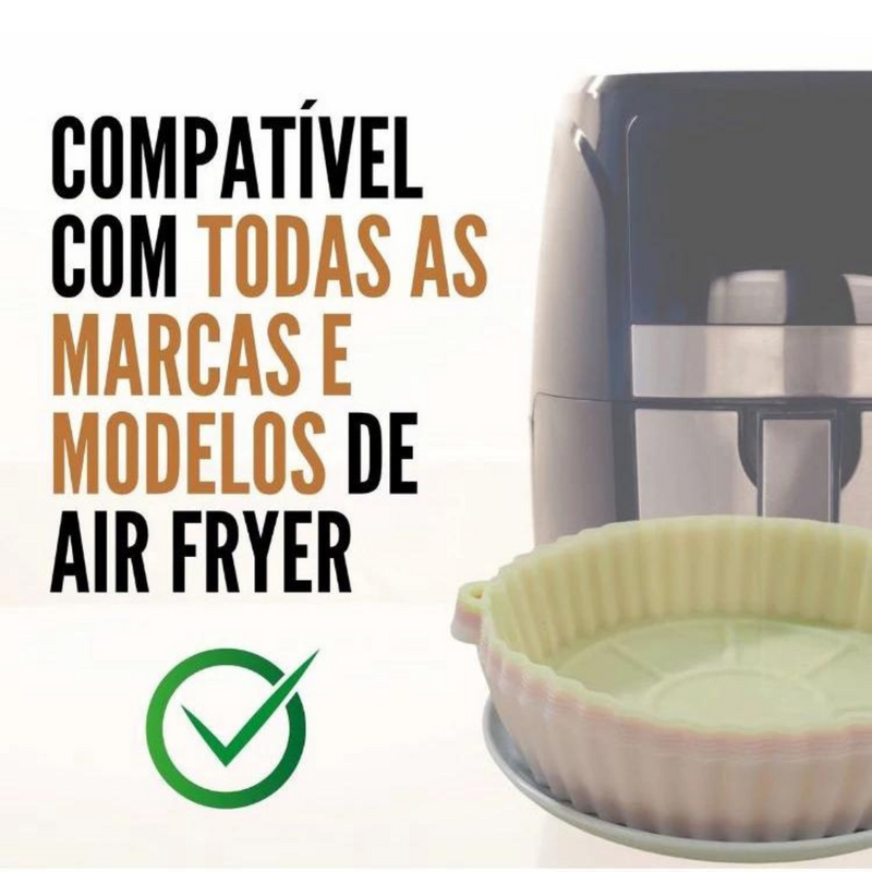 Forma de Silicone para AirFryer Splêndida [PROMOÇÃO: OFERTA VÁLIDA ATÉ HOJE]