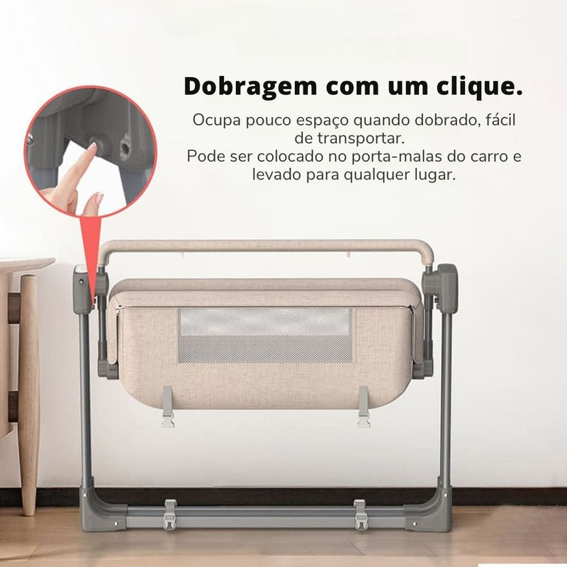 Berço Dobrável Elétrico Automático BabyStation