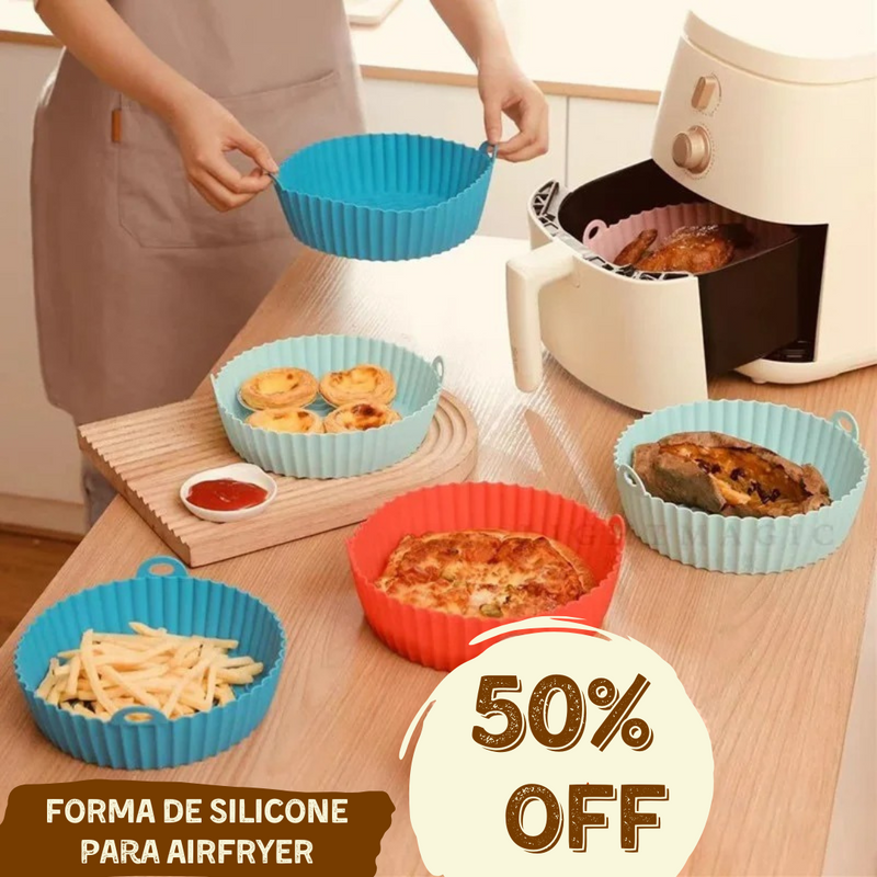 Forma de Silicone para AirFryer Splêndida [PROMOÇÃO: OFERTA VÁLIDA ATÉ HOJE]